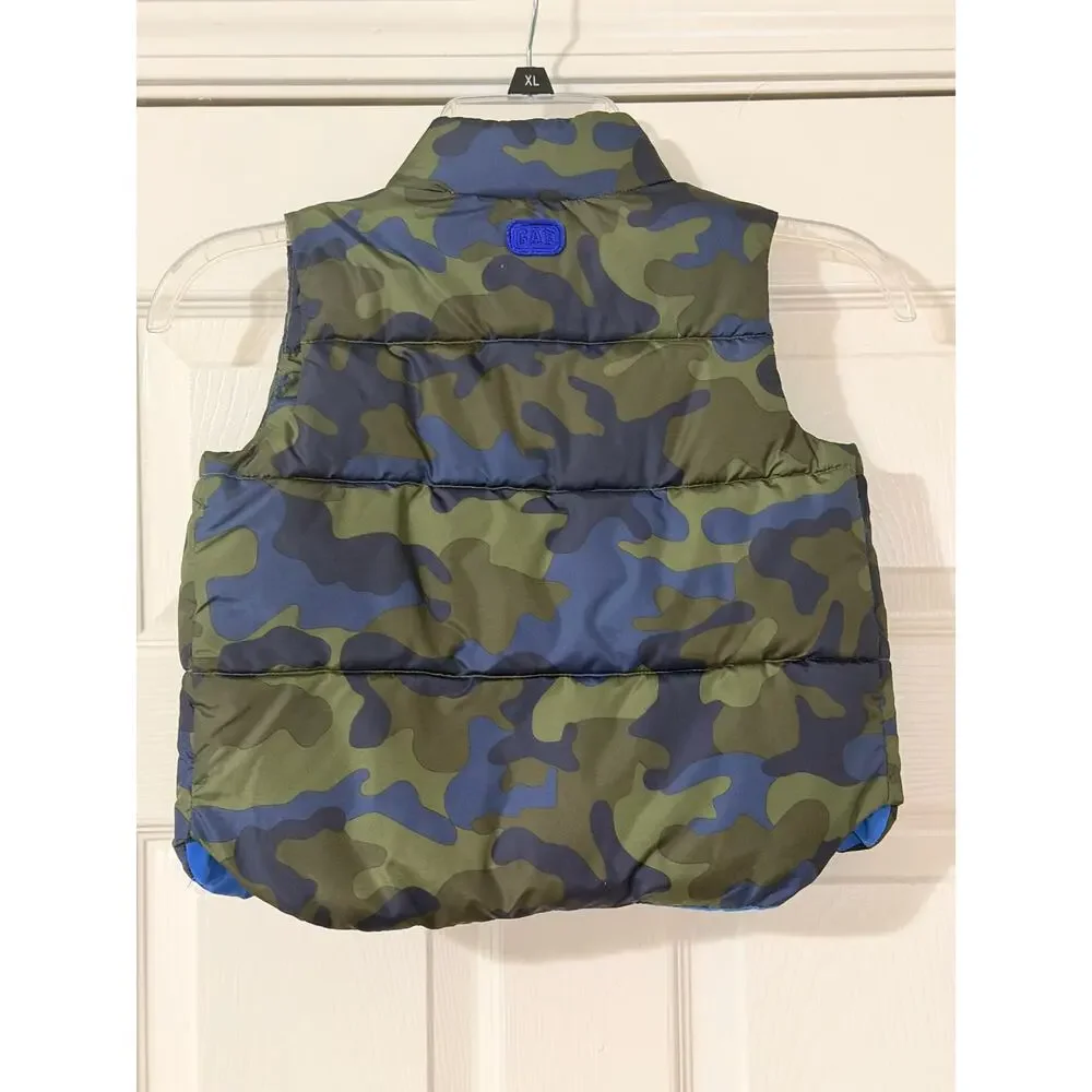 Baby Gap Toddler Camo Puffer Vest Size 3